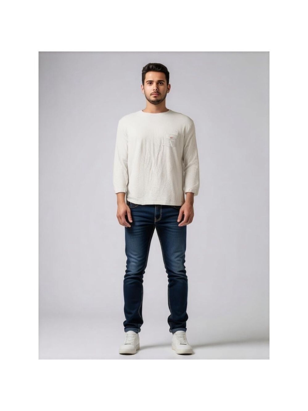 Men's Vineyard Vines Long Sleeve T-Shirt Size L White - Picture 1 of 4